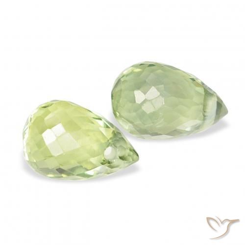 Shop natural 0.89ct Vert lime léger Saphir gems, Briolette, from Tanzanie at GemSelect. In stock, global shipping!