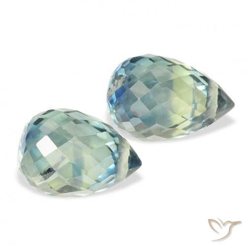 Shop natural 1.93ct Sarcelle Saphir gems, Briolette, from Tanzanie at GemSelect. In stock, global shipping!