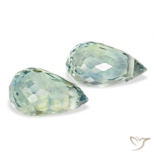 Shop natural 1.01ct Sarcelle Saphir gems, Briolette, from Tanzanie at GemSelect. In stock, global shipping!
