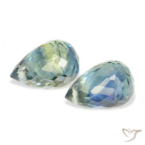 Shop natural 1.77ct Sarcelle Saphir gems, Briolette, from Tanzanie at GemSelect. In stock, global shipping!