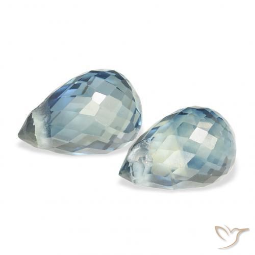 Shop natural 1.54ct Sarcelle Saphir gems, Briolette, from Tanzanie at GemSelect. In stock, global shipping!