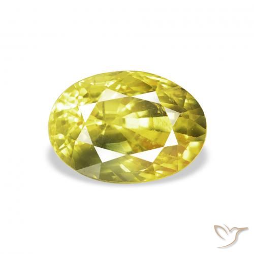 2.99ct Naturel Jaune moyen Saphir, ovale, VS
