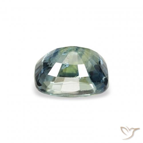Saphir Sarcelle naturelle Coussin, 1.21 ct, SI