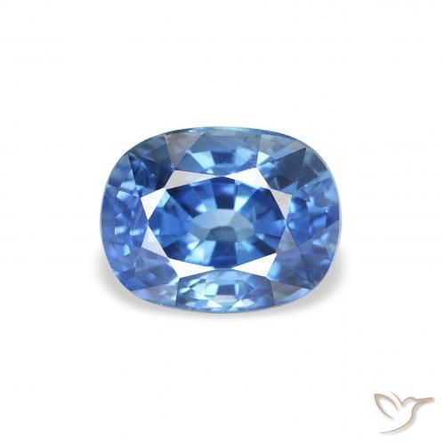 1.58ct Naturel Bleu foncé moyen Saphir, Coussin, VS, Photo A