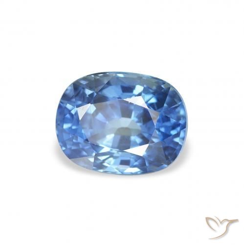 Saphir Bleu foncé moyen naturelle Coussin, 1.58 ct, VS