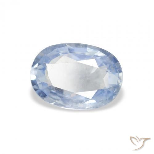 Saphir Bleu clair naturelle ovale, 2.00 ct, VS