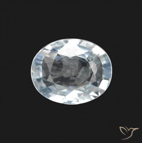 1.93ct Naturel Blanc bleuâtre Saphir, ovale, VS