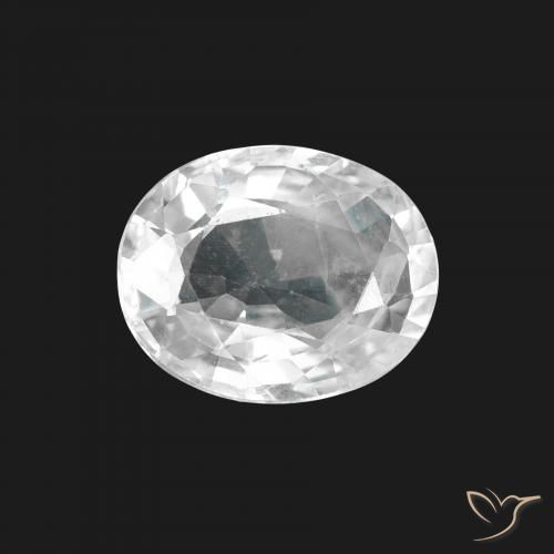 1.67ct Naturel Blanc Saphir, ovale, VS