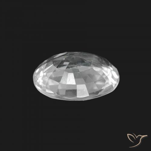 Saphir Blanc naturelle ovale, 1.67 ct, VS