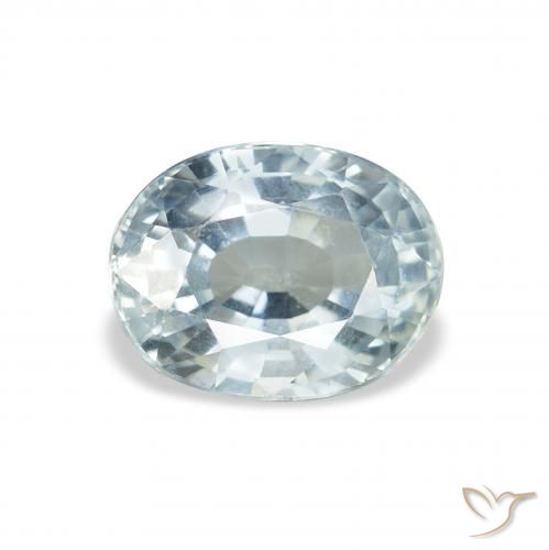 2.59ct Naturel Blanc bleuâtre Saphir, ovale, VS