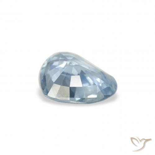 Saphir Bleu aquatique léger naturelle Cœur, 1.03 ct, VS