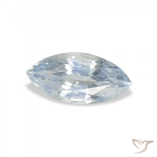 Saphir Blanc bleuâtre naturelle Marquise, 1.82 ct, VS