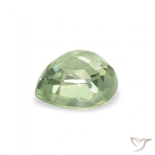 Saphir Vert sauge léger naturelle Cœur, 0.67 ct, VS