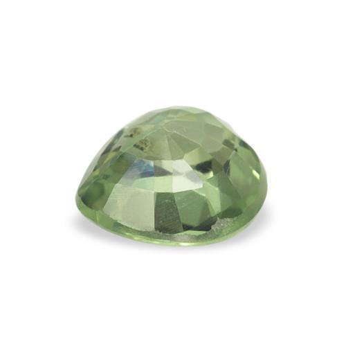 Saphir Vert chaud naturelle Cœur, 0.67 ct, VS