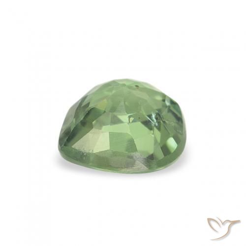Saphir Vert sauge léger naturelle Cœur, 0.62 ct, VS