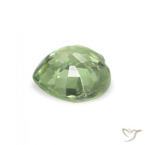 Saphir Forêt verte naturelle Cœur, 0.64 ct, VS