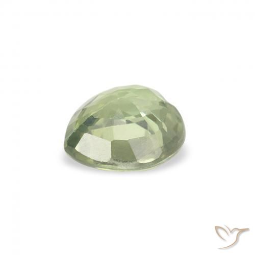 Saphir Vert sauge très clair naturelle Cœur, 0.61 ct, VS
