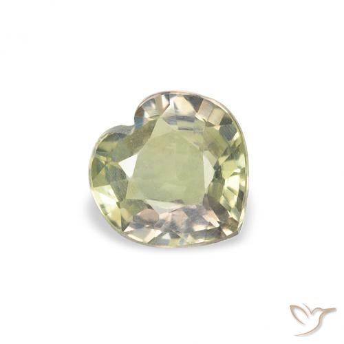 Saphir Multicolore naturelle Cœur, 0.63 ct, VS