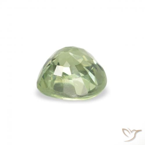 Saphir Vert clair naturelle Cœur, 0.74 ct, VS