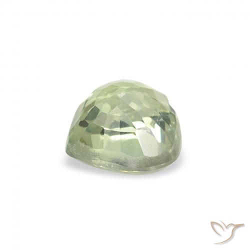 Saphir Vert sauge très clair naturelle Cœur, 0.71 ct, VS