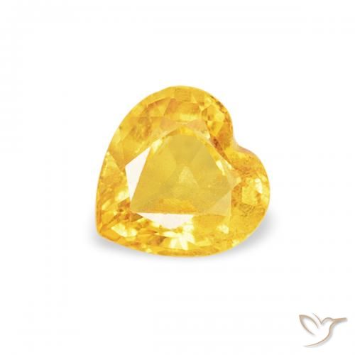 0.40ct Naturel Top Gold Saphir, Cœur, VS