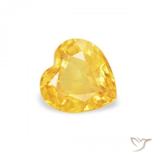 Saphir Top Gold naturelle Cœur, 0.40 ct, VS