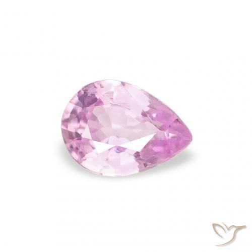 Saphir Rose vif naturelle En forme de poire, 0.24 ct, VVS-VS