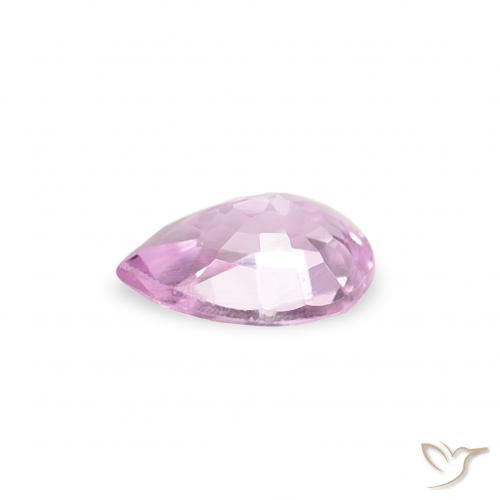 Saphir Rose vif naturelle En forme de poire, 0.24 ct, VVS-VS
