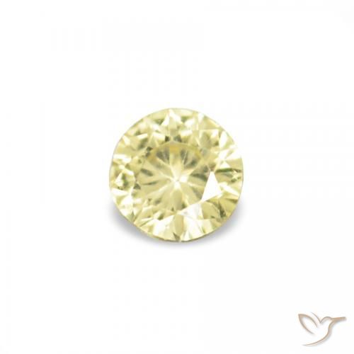 1.54ctw Jaune clair Saphir, Tour, VVS-VS