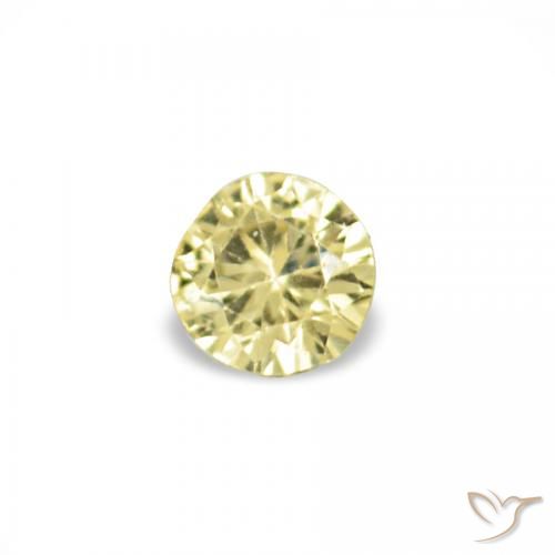 1.54ctw Jaune pâle Saphir, Tour, VS