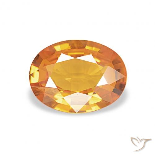 1.33ct Orange rougeâtre Saphir, ovale, SI-I1