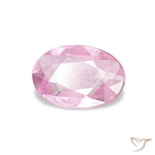 Saphir Violet clair naturelle ovale, 0.40 ct, VVS