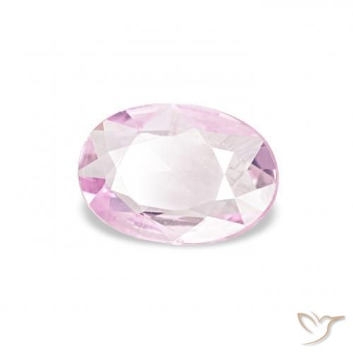 Saphir Rose pourpre léger naturelle ovale, 0.30 ct, VVS