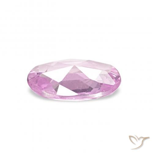 Saphir Pourpre violet rosâtre léger naturelle ovale, 0.40 ct, VVS