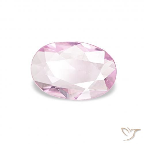 Saphir Rose bubblegum naturelle ovale, 0.32 ct, VVS