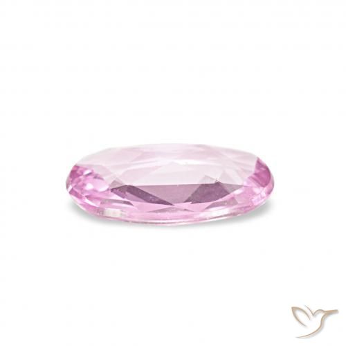 Saphir Rose bubblegum naturelle ovale, 0.32 ct, VVS