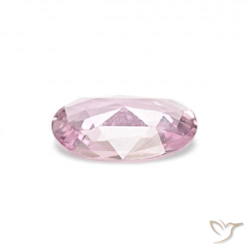 Saphir Rose clair naturelle ovale, 0.33 ct, VVS