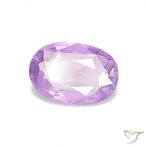 Saphir Lilas naturelle ovale, 0.45 ct, VVS