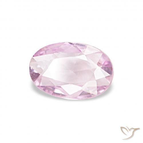 Saphir Rose bubblegum naturelle ovale, 0.37 ct, VS
