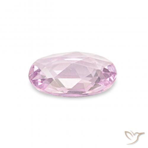 Saphir Rose bubblegum naturelle ovale, 0.37 ct, VS