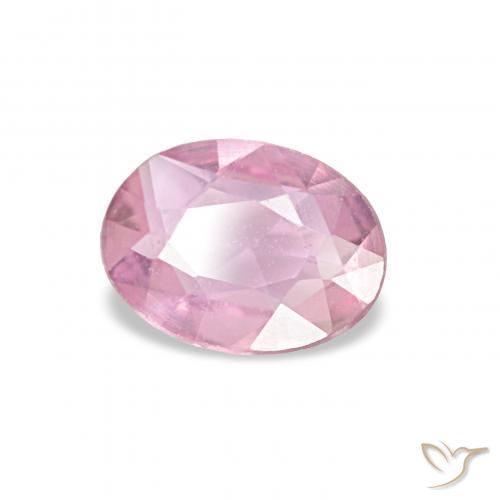 Saphir Rose très clair naturelle ovale, 0.41 ct, VS