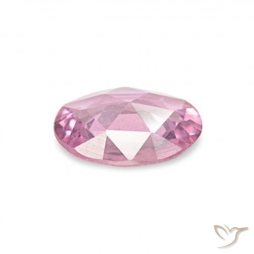 Saphir Rose très clair naturelle ovale, 0.41 ct, VS