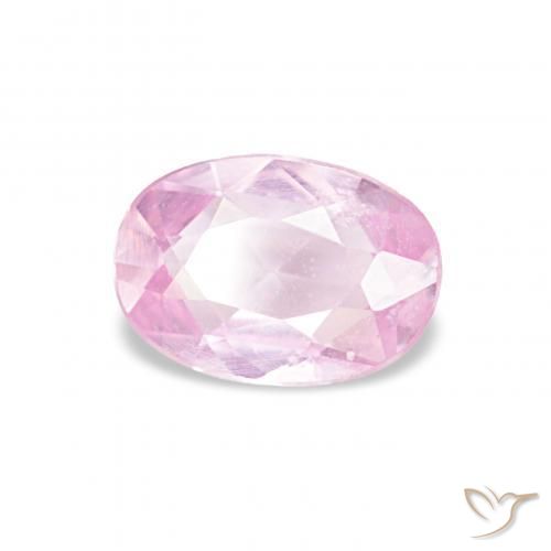 Saphir Rose clair naturelle ovale, 0.52 ct, VS