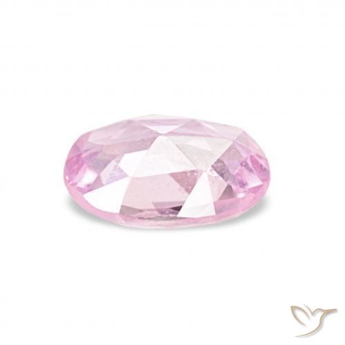 Saphir Rose clair naturelle ovale, 0.52 ct, VS