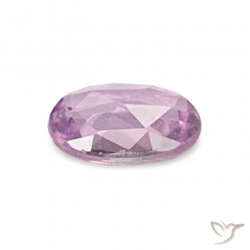 Saphir Violet Rosâtre naturelle ovale, 0.53 ct, VS