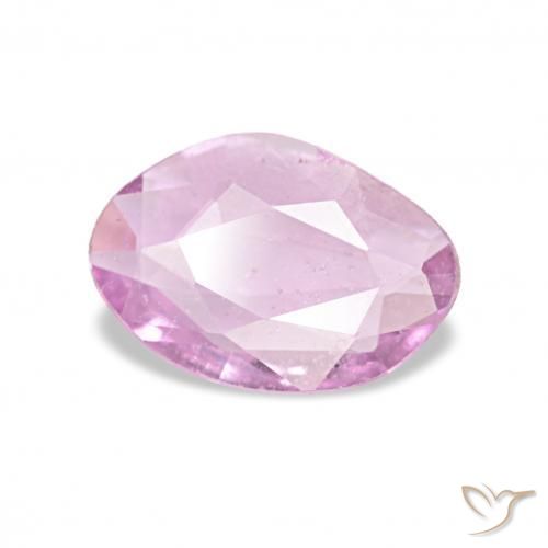 Saphir Rose pourpre royal très clair naturelle Fantaisie, 0.57 ct, VS