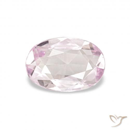 Saphir Rose très clair naturelle ovale, 0.44 ct, VVS