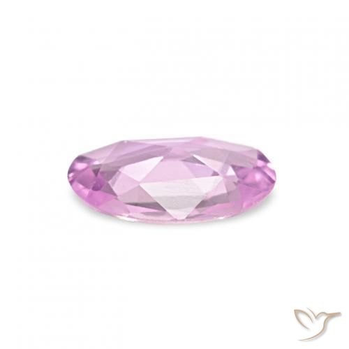 Saphir Violet clair naturelle ovale, 0.33 ct, VVS