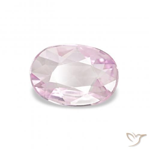 Saphir Rose cerise léger naturelle ovale, 0.43 ct, VVS