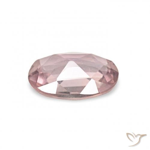 Saphir Rose bubblegum léger naturelle ovale, 0.52 ct, VVS